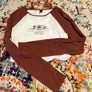 Angel baby long sleeve crop
